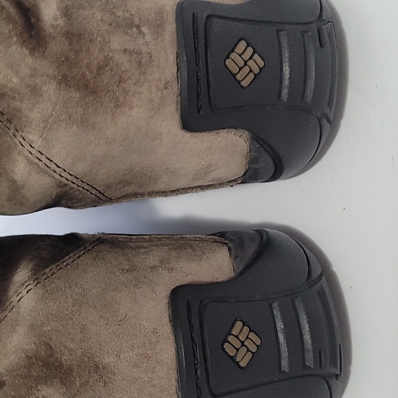 COLUMBIA LAVELA BROWN FAUX FUR SUEDE WATERPROOF THINSULATE WINTER BOOTS 11 - Picture 8 of 16